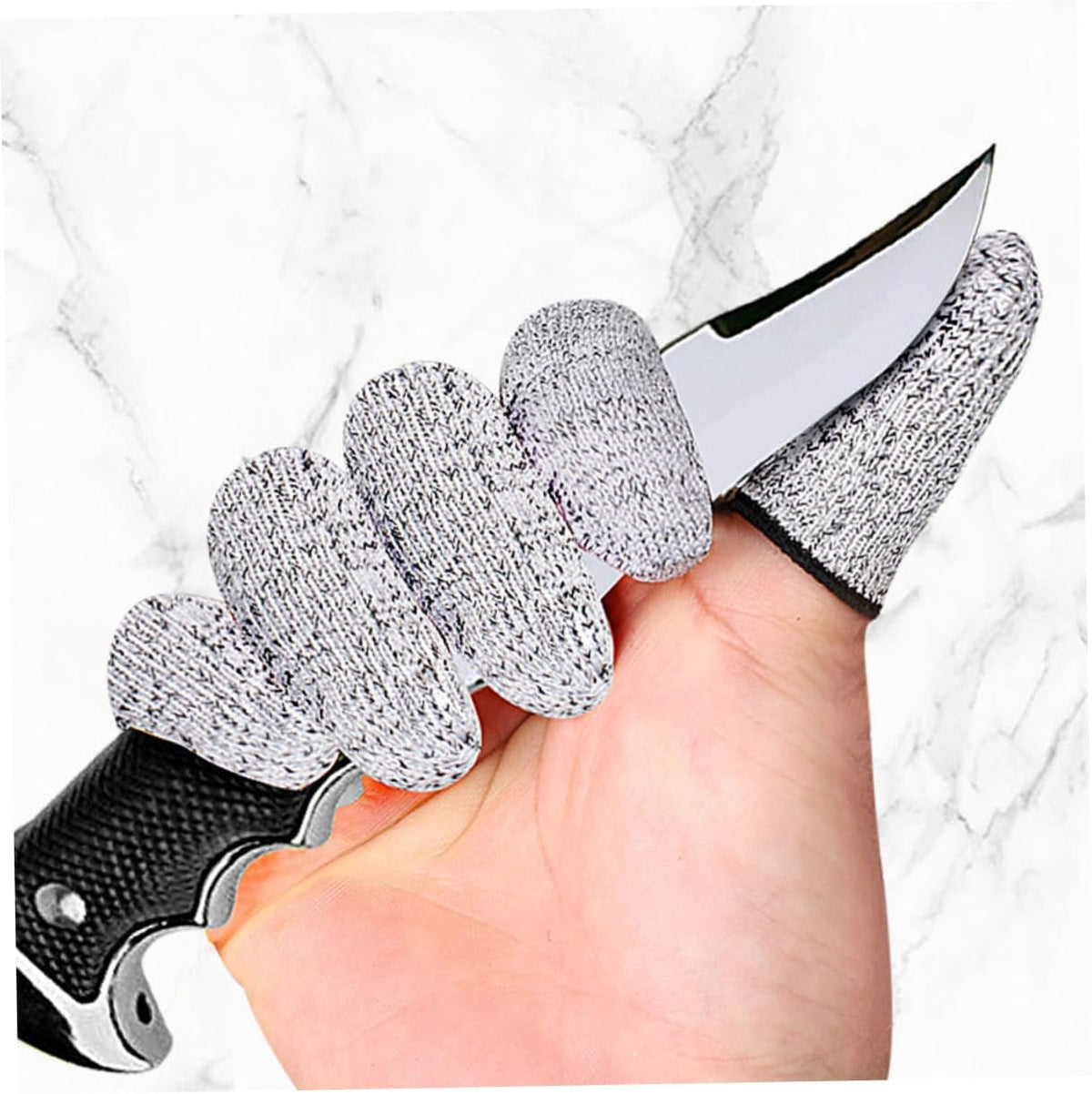 Cut Resistant Finger Protectors for Crafting and Kitchen Use Wear Resistant Sleeves for Safe Cutting