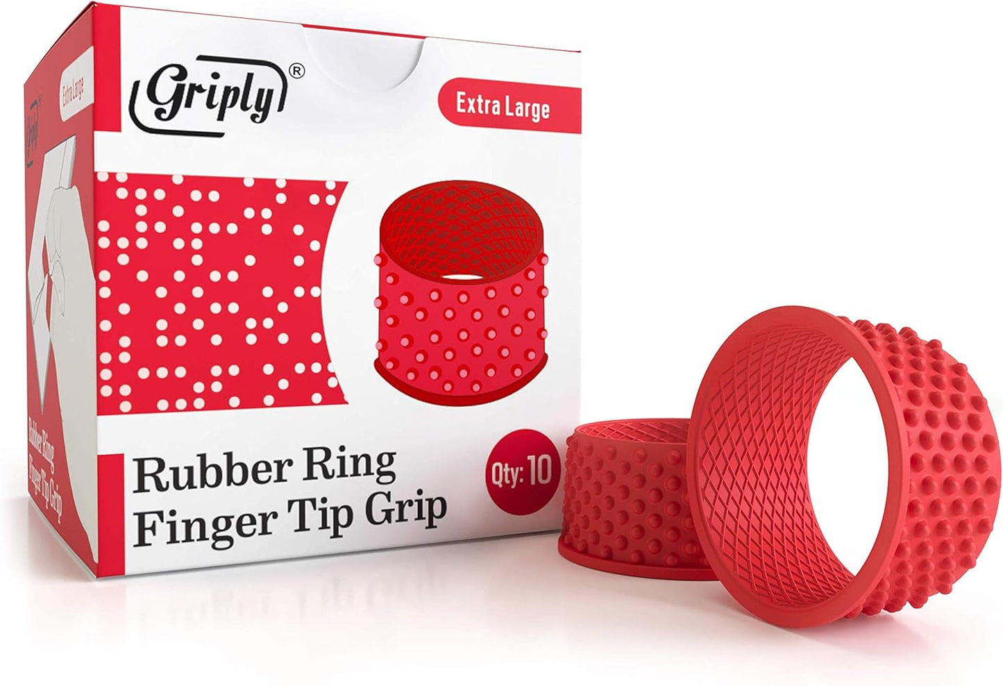 Rubber Finger Tips | Hand Grips | Rubber Tip Finger Protector | Finger Pads (Medium)