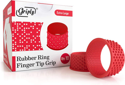 Rubber Finger Tips | Hand Grips | Rubber Tip Finger Protector | Finger Pads (Medium)