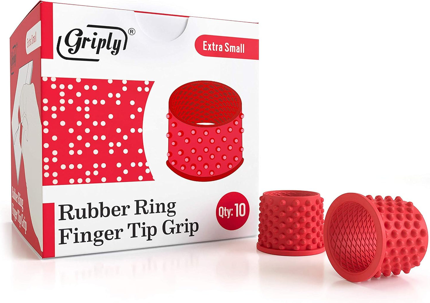 Rubber Finger Tips | Hand Grips | Rubber Tip Finger Protector | Finger Pads (Medium)