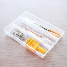 Japanese Drawer Organizers Set of 3, Utensil Tray for Fork Spoon Chopstick Knife, Silverware Organizer, Tool Tray, Cosmetic and Stationery Organizer, Made in Japan