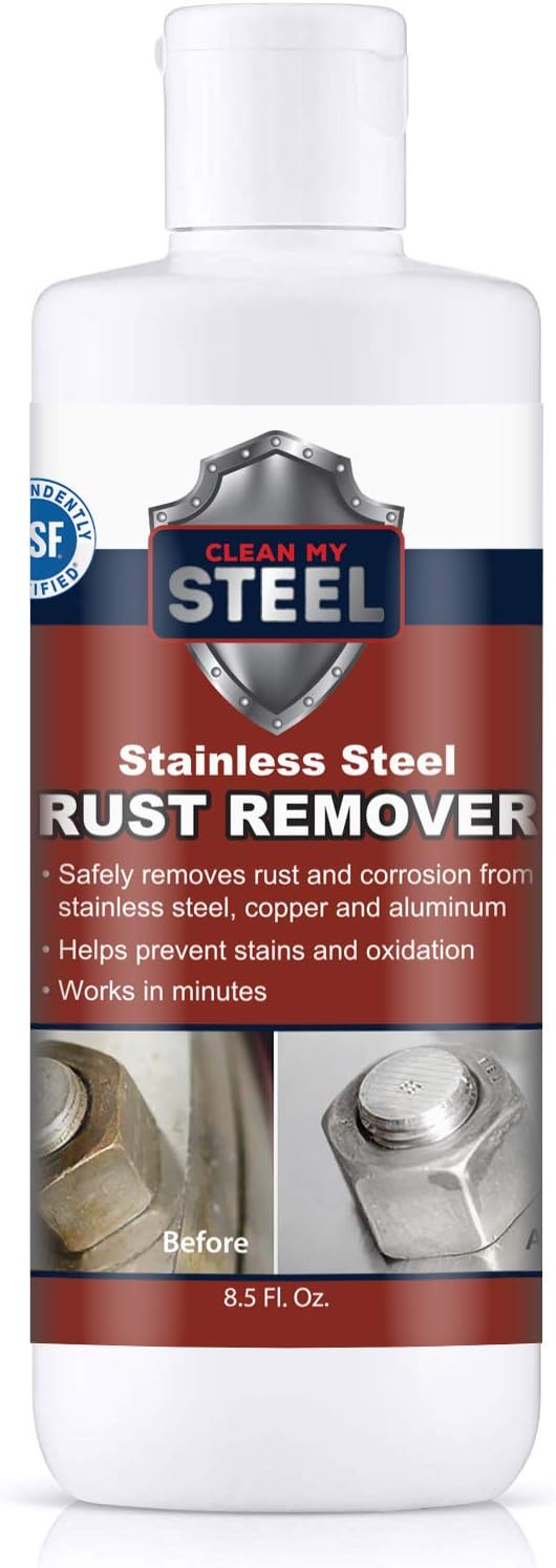 Stainless Steel Rust Remover Cream 8.5 oz | NSF certified rust remover cream. Safe for home appliances and sinks
