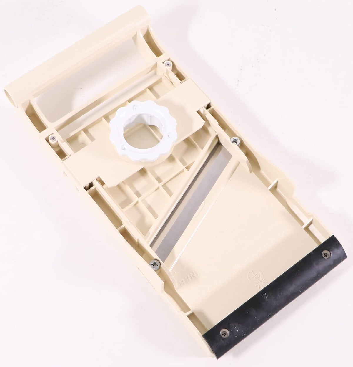 Mandoline Jumbo Slicer, Japanese Stainless Steel Blade, Beige