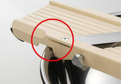 Mandoline Jumbo Slicer, Japanese Stainless Steel Blade, Beige