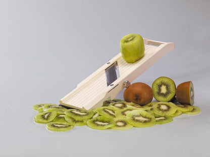 Mandoline Jumbo Slicer, Japanese Stainless Steel Blade, Beige