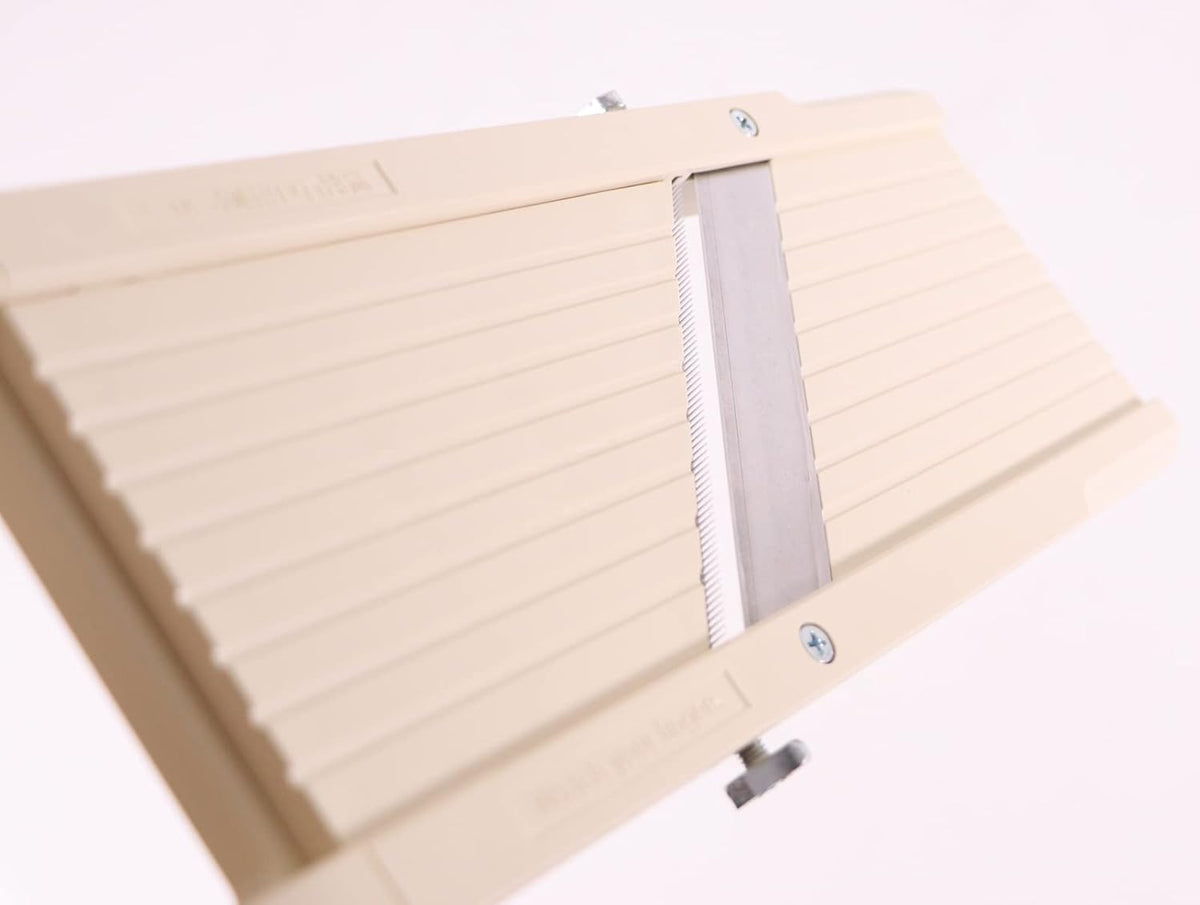 Mandoline Jumbo Slicer, Japanese Stainless Steel Blade, Beige