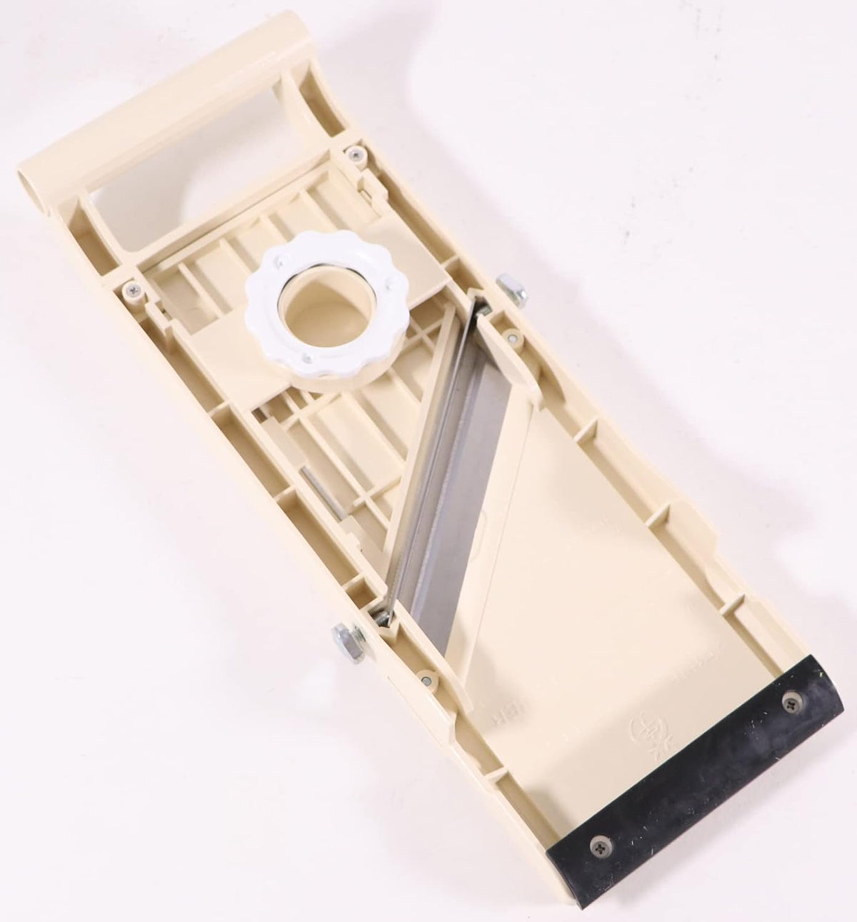 Mandoline Jumbo Slicer, Japanese Stainless Steel Blade, Beige