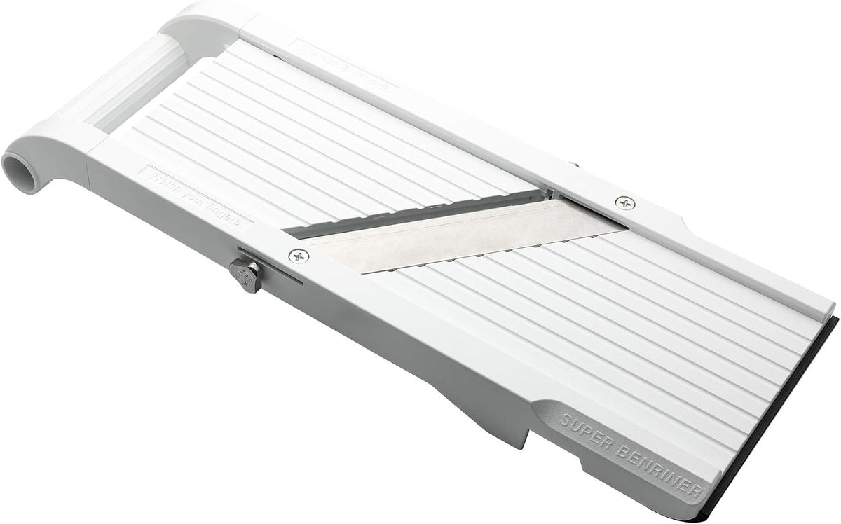Mandoline Jumbo Slicer, Japanese Stainless Steel Blade, Beige