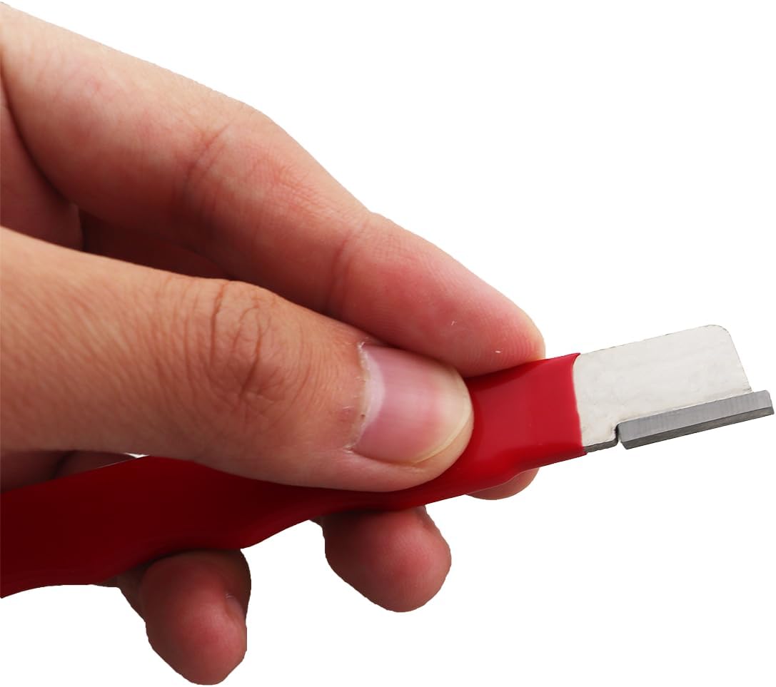 Multifunctional Outdoor Portable Knife Sharpener Garden Tools Red Tungsten Steel Handheld Knife Sharpening and Edge Opening Tool