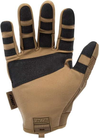 Cut-Resistant Impact Protection Work Gloves, EN Level 3, Breathable Air Mesh, Secure Fit Adjustable Cuff, Tan, X-Large