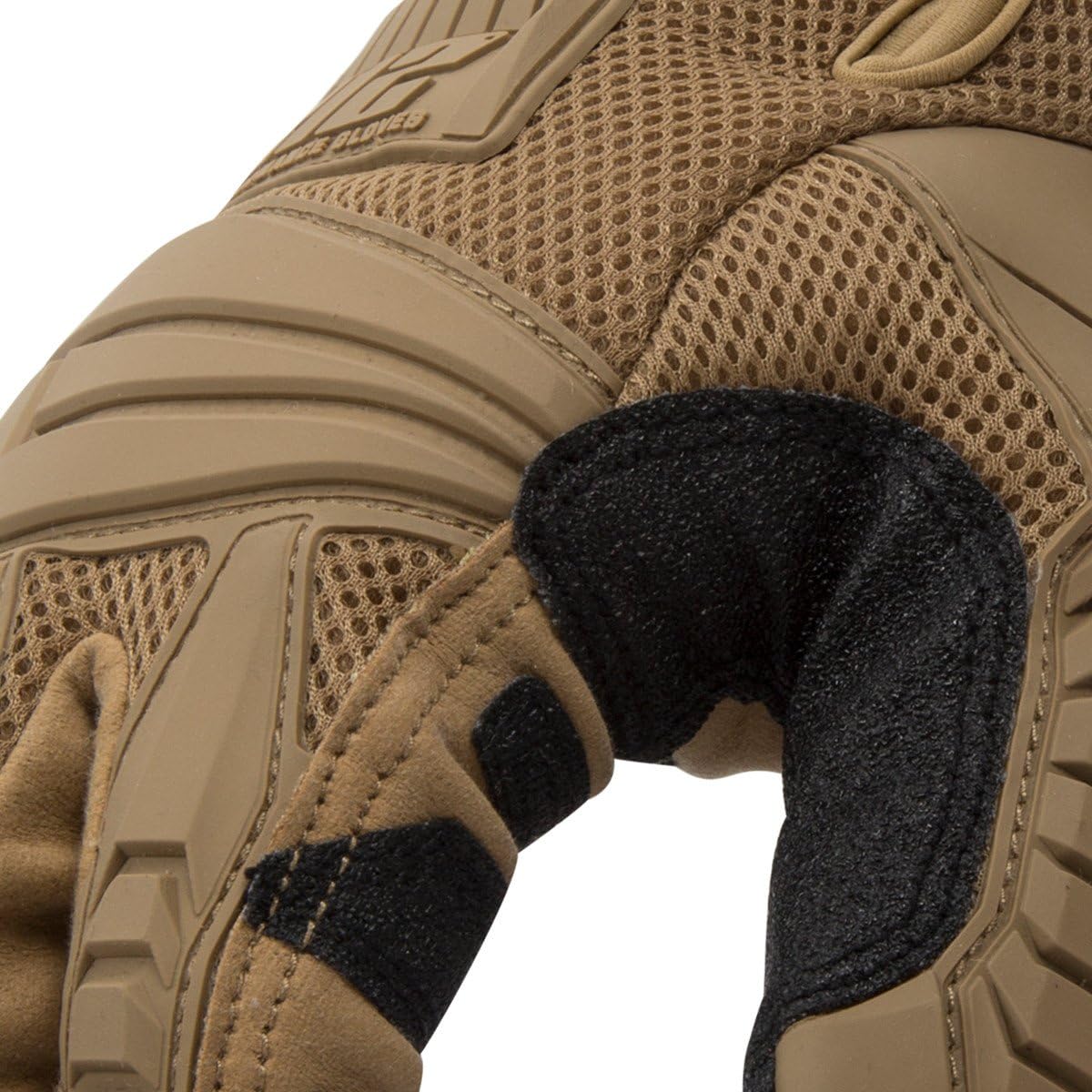 Cut-Resistant Impact Protection Work Gloves, EN Level 3, Breathable Air Mesh, Secure Fit Adjustable Cuff, Tan, X-Large