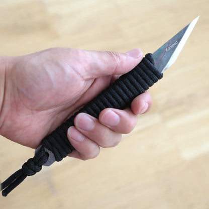Kiridashi Knife Right Hand for Woodworking, Marking, Scribing, Carving, Whittling, Professional Handmade Kiridashi Knife-Black