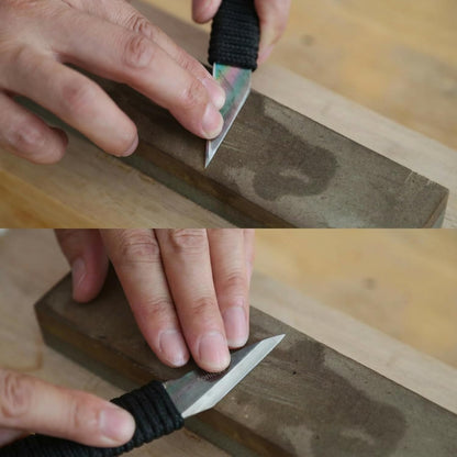 Kiridashi Knife Right Hand for Woodworking, Marking, Scribing, Carving, Whittling, Professional Handmade Kiridashi Knife-Black