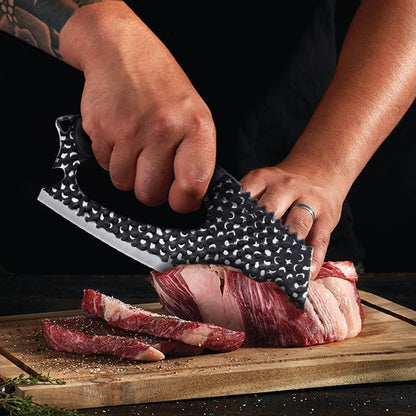 Meat Cleaver,8.6 inch Kitchen Knife Sharp Blade,Gray