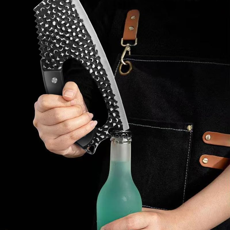 Meat Cleaver,8.6 inch Kitchen Knife Sharp Blade,Gray