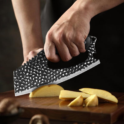 Meat Cleaver,8.6 inch Kitchen Knife Sharp Blade,Gray