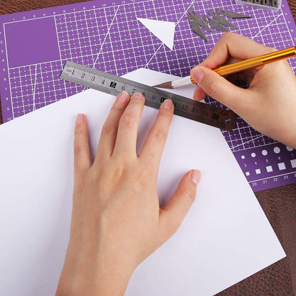 A5 Self Healing Cutting Mat Rotating Cutting Mats for Quilting | 8.5in×6in Small Cutting Mat Double Sided Craft Cutting Mats for Crafts for Scrapbooking, Quilting, Fabric, Sewing Projects