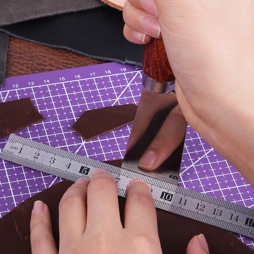 A5 Self Healing Cutting Mat Rotating Cutting Mats for Quilting | 8.5in×6in Small Cutting Mat Double Sided Craft Cutting Mats for Crafts for Scrapbooking, Quilting, Fabric, Sewing Projects