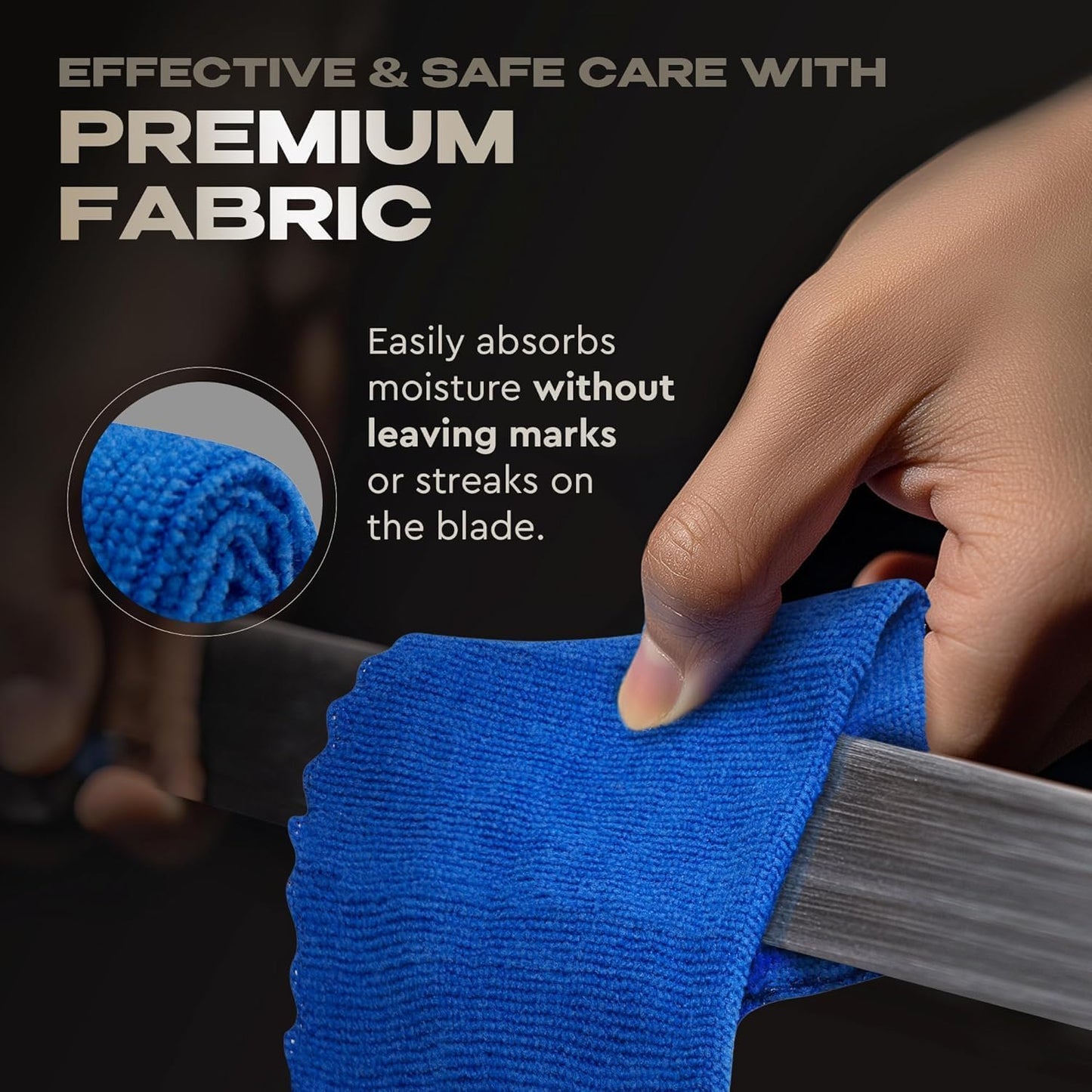 Sword Katana Knife Cleaning Kit - Maintenance Set with 2 Choji Oil - Large Microfiber - Japanese Wooden Stoarge Box - Uchiko Ball - Hammer - 4 Mekugi - Care for Samurai Katanas Swords - Storage Cases