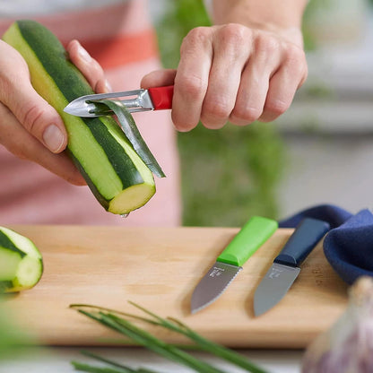 Les Essentials+ Trio Set, Paring, Serrated Paring, Peeler