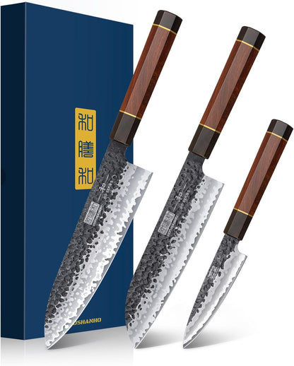 7" Nakiri Knife, Handcrafted Razor Sharp Meat Vegetable Cleaver | High Carbon Steel Asian Chopping Chef Knife, Multipurpose Vegetable Kitchen Knife with Gift Box for Men and Women