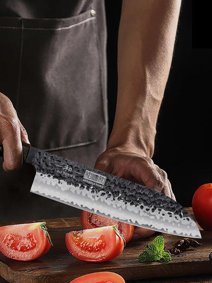 7" Nakiri Knife, Handcrafted Razor Sharp Meat Vegetable Cleaver | High Carbon Steel Asian Chopping Chef Knife, Multipurpose Vegetable Kitchen Knife with Gift Box for Men and Women