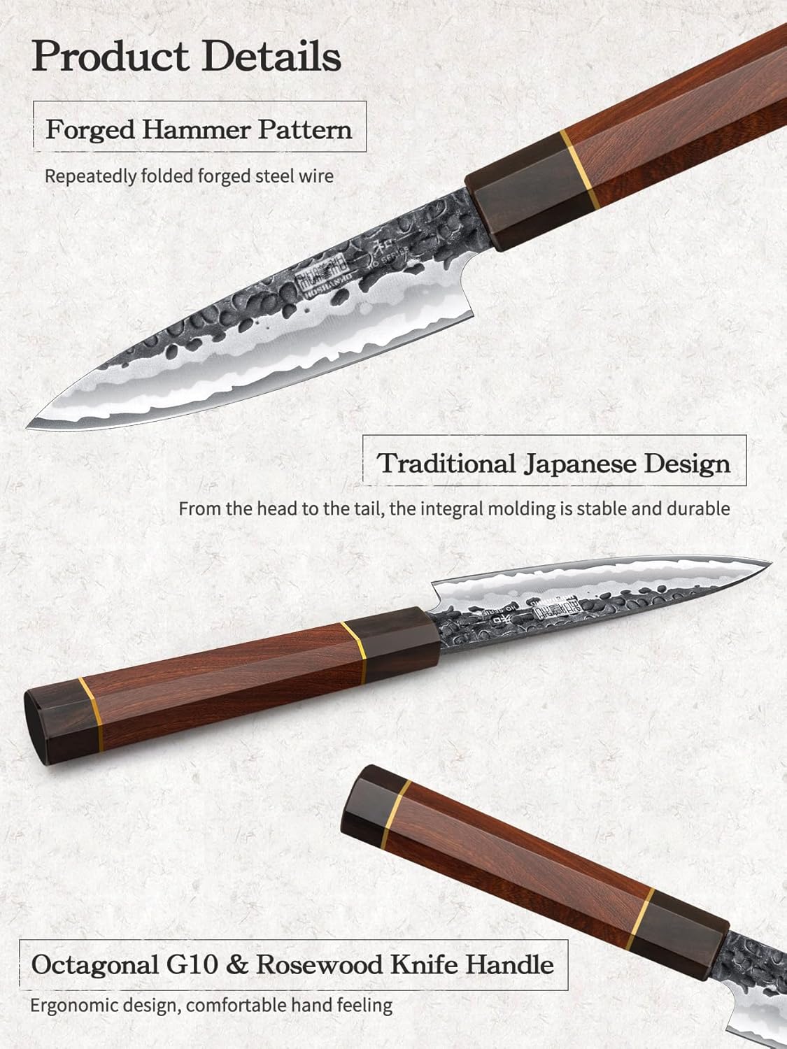 7" Nakiri Knife, Handcrafted Razor Sharp Meat Vegetable Cleaver | High Carbon Steel Asian Chopping Chef Knife, Multipurpose Vegetable Kitchen Knife with Gift Box for Men and Women