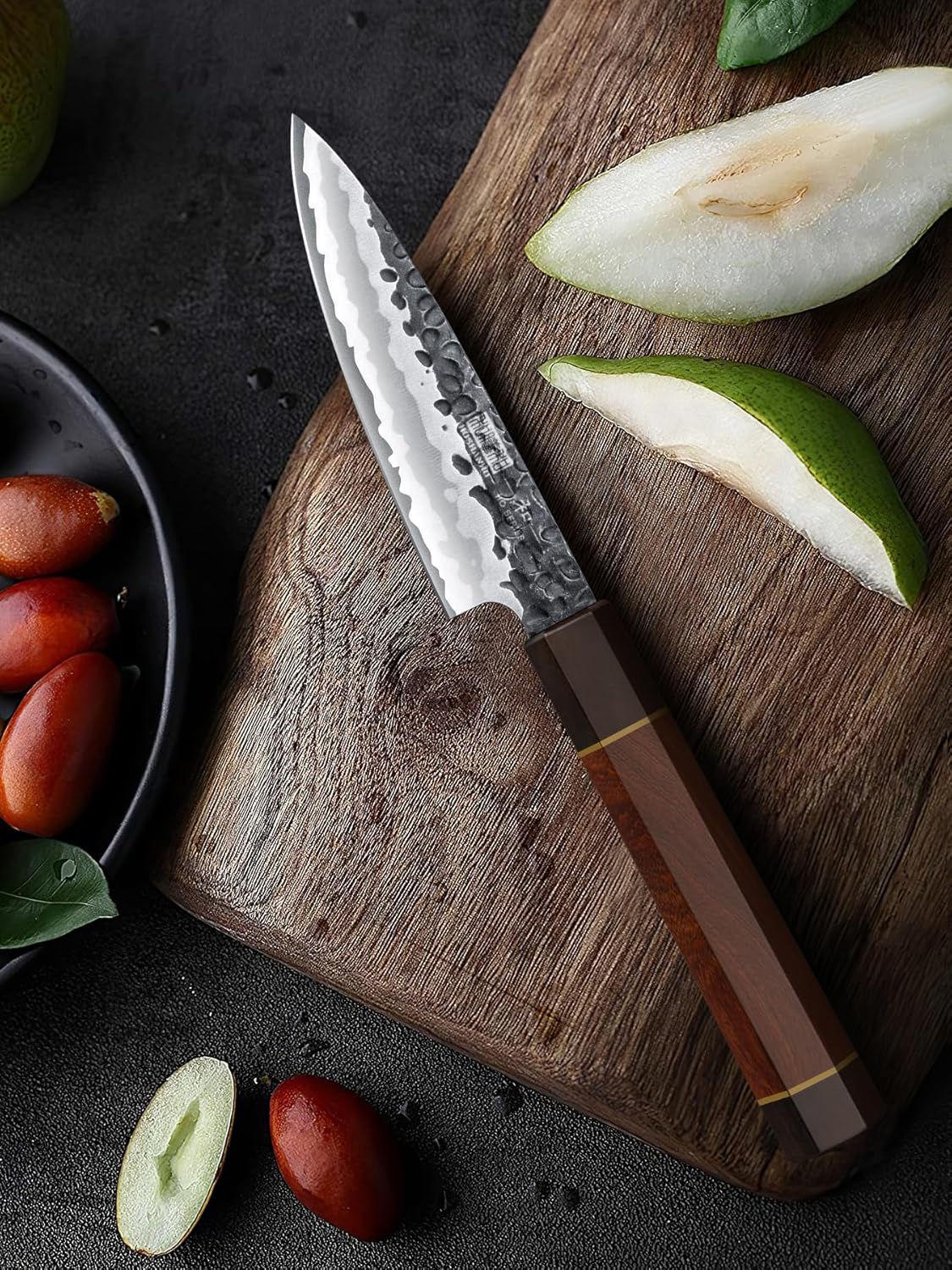 7" Nakiri Knife, Handcrafted Razor Sharp Meat Vegetable Cleaver | High Carbon Steel Asian Chopping Chef Knife, Multipurpose Vegetable Kitchen Knife with Gift Box for Men and Women