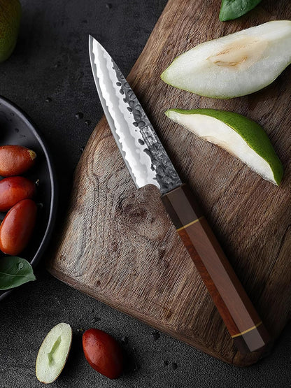 7" Nakiri Knife, Handcrafted Razor Sharp Meat Vegetable Cleaver | High Carbon Steel Asian Chopping Chef Knife, Multipurpose Vegetable Kitchen Knife with Gift Box for Men and Women