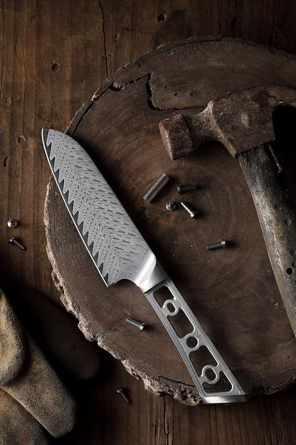 KATSURA Woodworking Project Kit – Gyuto Chef Knife Blank – 8 Inch with 50mm wide blade – Japanese Premium AUS 10, 67 Layers Damascus Steel – Thunder-X Series – NO LOGO