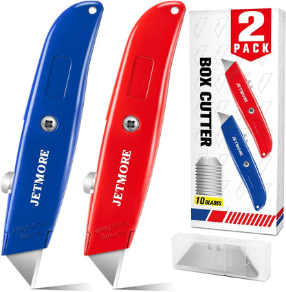 Box Cutter Utility Knife Paper Craft Tool with 10 Blades