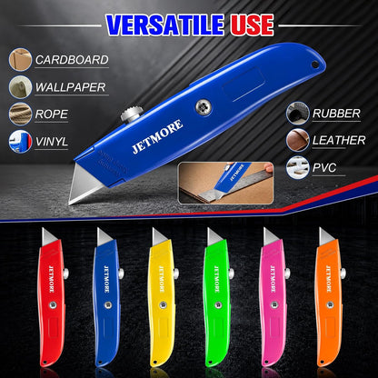 Box Cutter Utility Knife Paper Craft Tool with 10 Blades