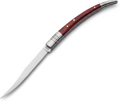 Rite Edge 5″ Spanish Folding Fruit Knife – Slim Pocket Knife with Stainless Steel Blade, Pakkawood Handle & Bolster for Peeling, Food Prep, Travel, and Everyday Carry (EDC)