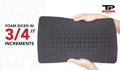 Universal Hard Carrying Case with Premium Kaizen Pick and Pluck Foam - Protects Electronics, Tools, Cameras and Testing Equipment, 17 x 12 x 3 In.