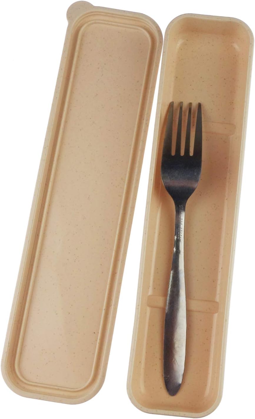 4 Pack Portable Travel Tableware Storage Box Case for Cutlery Kit (4 Colors)