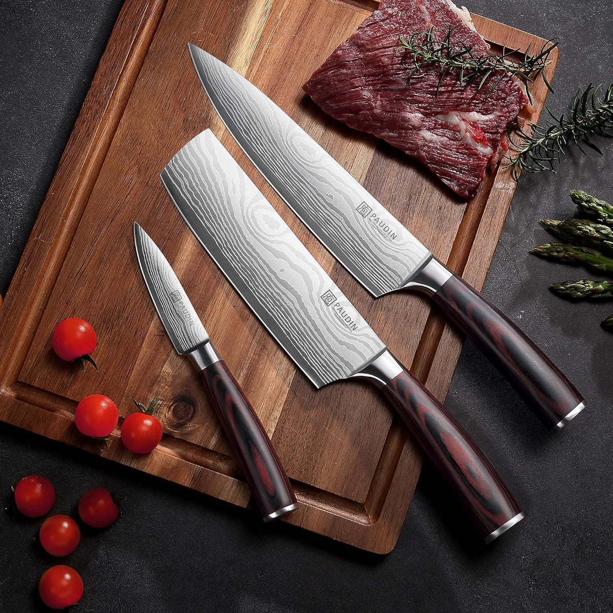 Brisket Knife, 12 Inch Carving Knife Stainless Steel Brisket Slicing Knifes with Granton Edge for Meat Cutting, Roasts, BBQ, Turkey - Grilling Gifts for Men