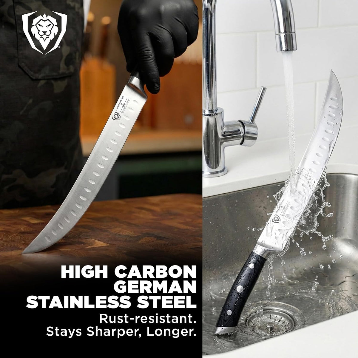 8" Butcher and Brisket Knife - Forged German HC Steel