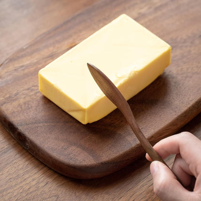 Black Walnut Wood 4PCS 5.9″ Butter Knife Set Reusable,Premium Spreader for Jam & Butter, Ideal for Family Kitchen