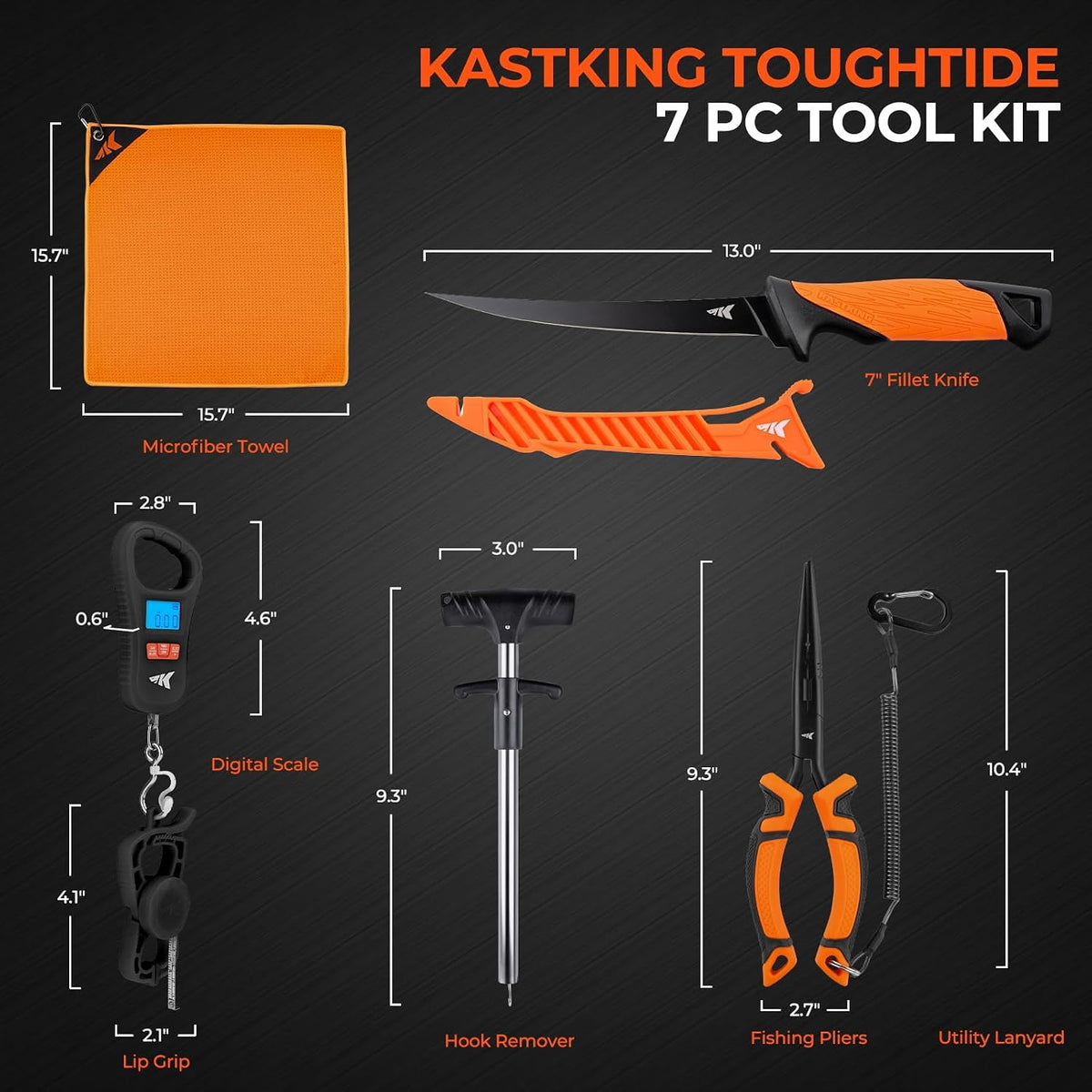 ToughTide Fishing Tool Kit, Fishing Gear and Gifts for Men