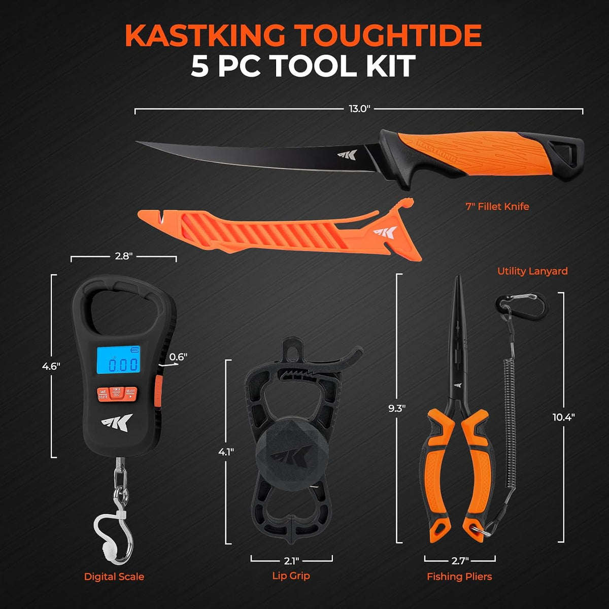 ToughTide Fishing Tool Kit, Fishing Gear and Gifts for Men