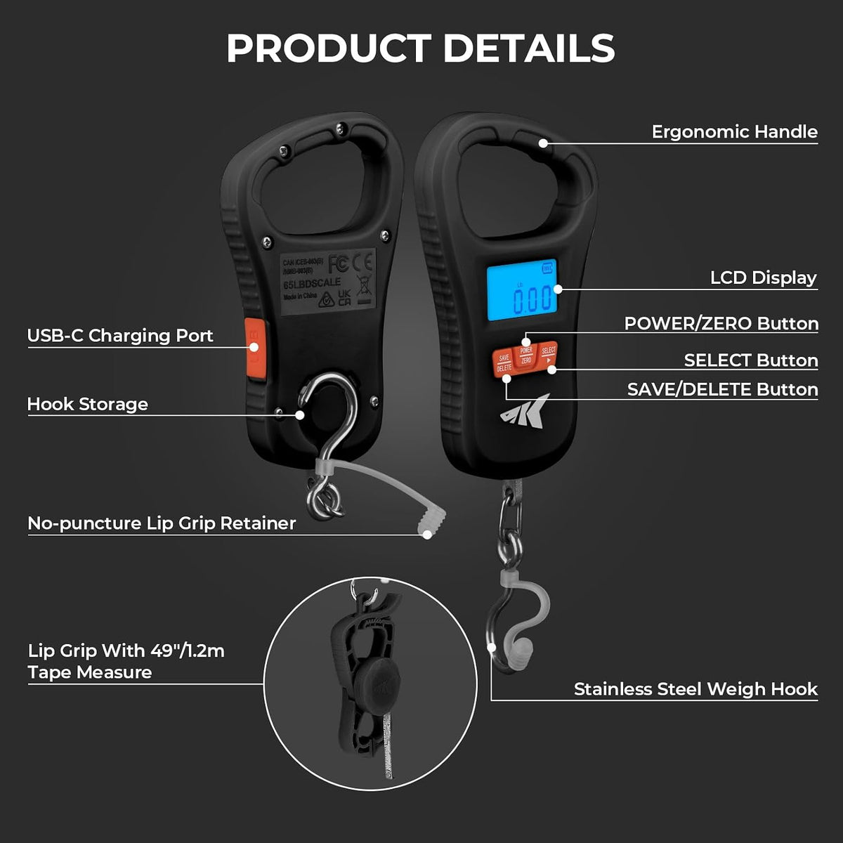 ToughTide Fishing Tool Kit, Fishing Gear and Gifts for Men