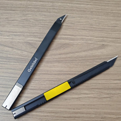 5pcs Right and Left Hand Stainless Steel Lockable Cutter Knife / 9mm Snap Off Blades / 30 Degree Foil Knife/Utility Knife/Graphic Knife/Great for Foils, Wallpaper, Crafts, Cartons