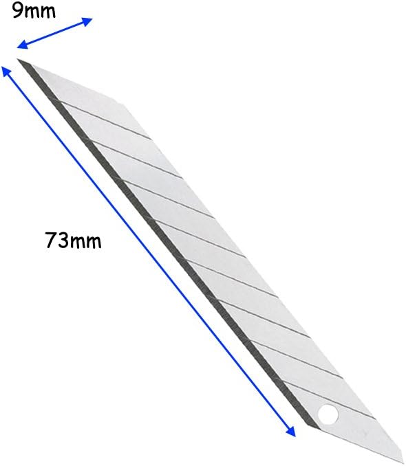 5pcs Right and Left Hand Stainless Steel Lockable Cutter Knife / 9mm Snap Off Blades / 30 Degree Foil Knife/Utility Knife/Graphic Knife/Great for Foils, Wallpaper, Crafts, Cartons