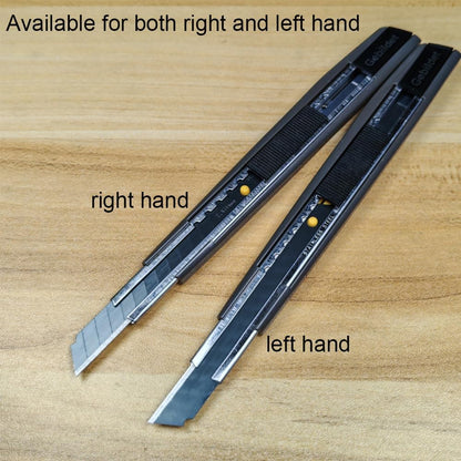 5pcs Right and Left Hand Stainless Steel Lockable Cutter Knife / 9mm Snap Off Blades / 30 Degree Foil Knife/Utility Knife/Graphic Knife/Great for Foils, Wallpaper, Crafts, Cartons