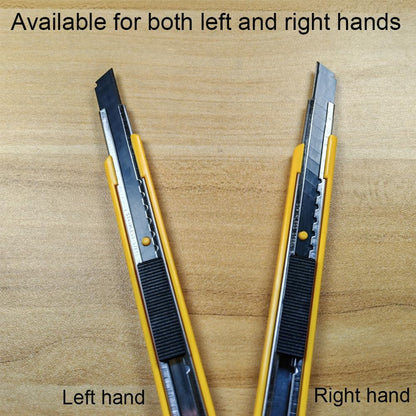 5pcs Right and Left Hand Stainless Steel Lockable Cutter Knife / 9mm Snap Off Blades / 30 Degree Foil Knife/Utility Knife/Graphic Knife/Great for Foils, Wallpaper, Crafts, Cartons