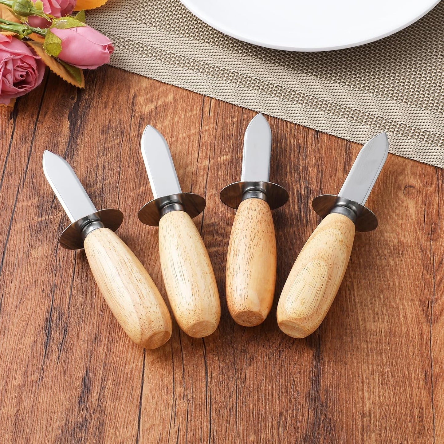12 Pack Oyster Knife,Stainless Steel Seafood Opener Tool,Clam Shellfish and Oyster Knife Shucker with Nylon Handle, Oysters Shucking Knifes Set for Shucking