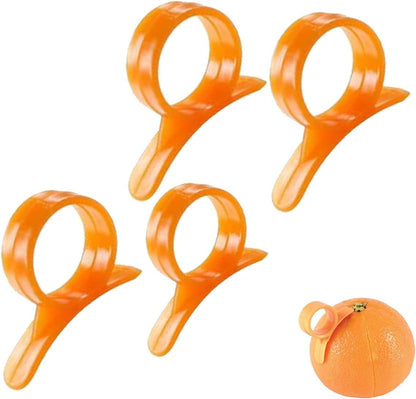 Orange Peeler Citrus Peel Cutter Plastic Easy Fruit Vegetable Slicer Lemon Peeler Opener Remover Kitchen Accessory Knife Cooking Tool Kitchen Gadgets Peelers (Style B)