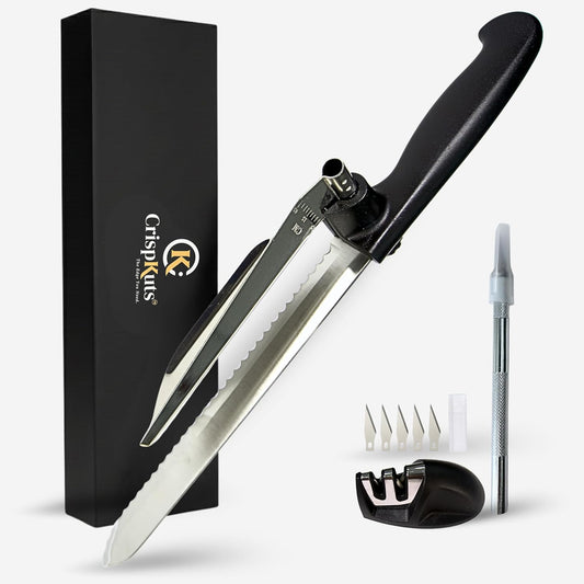 Adjustable Bread Slicer Guide for Homemade Bread – 8" Bread Slicer with Knife Sharpener & Bread Lame (5 Blades) Set in Premium Magnetic Gift Box