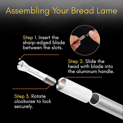 Adjustable Bread Slicer Guide for Homemade Bread – 8" Bread Slicer with Knife Sharpener & Bread Lame (5 Blades) Set in Premium Magnetic Gift Box