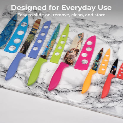 Landscape BladeKeepers, 6 Color-Matched Knife Blade Covers | Six protective color-matched knife guards designed specifically for Landscape Knife Set; knives sold separately